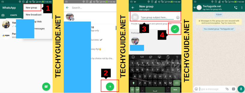 how to create whatsapp group