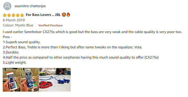 JBL C200SI in-Ear Headphones review