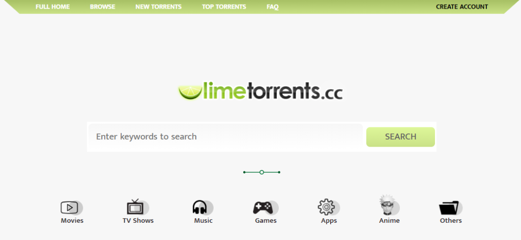 limetorrents homepage