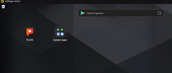 Playit downloaded on an android emulator
