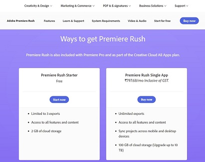 Adobe premiere rush 