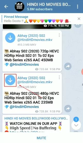 How to download movies from telegram