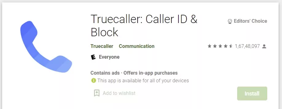 truecaller playstore app download